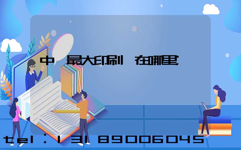 中國最大印刷廠在哪里