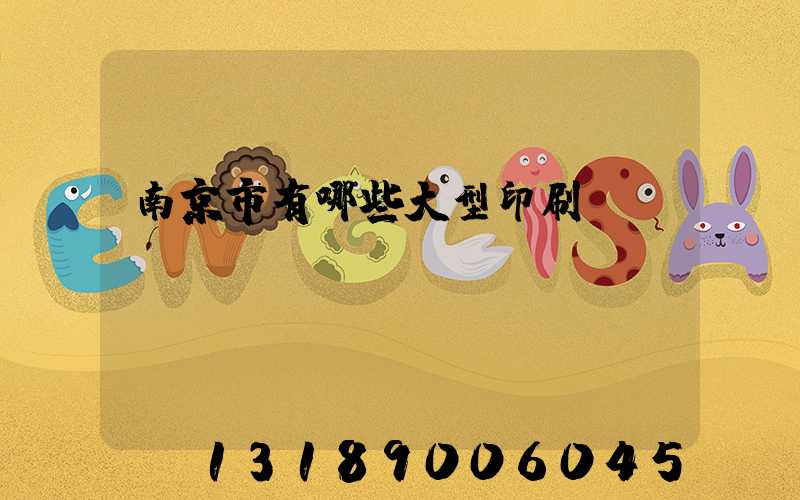 南京市有哪些大型印刷廠