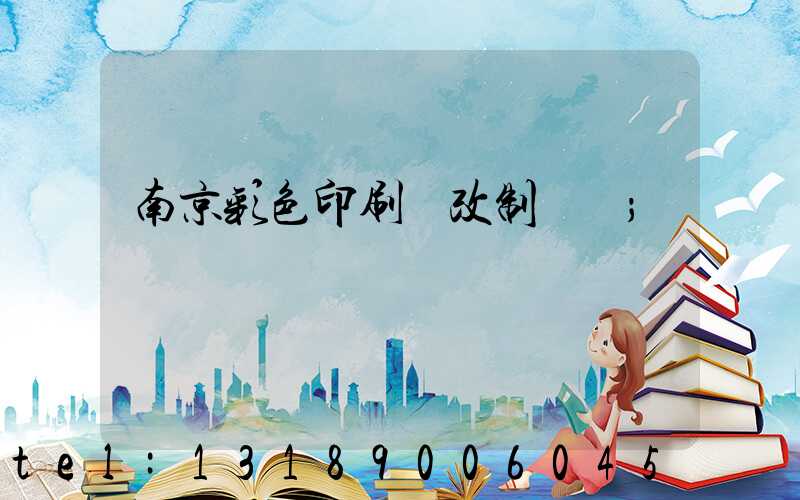 南京彩色印刷廠改制細節