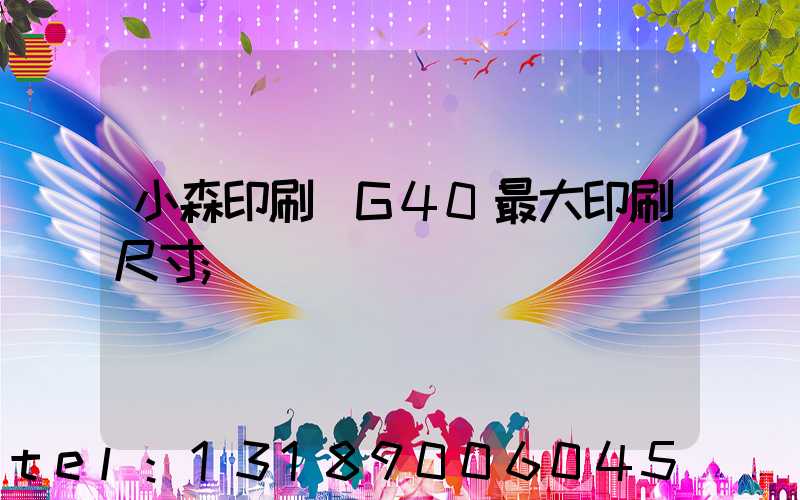 小森印刷機G40最大印刷尺寸