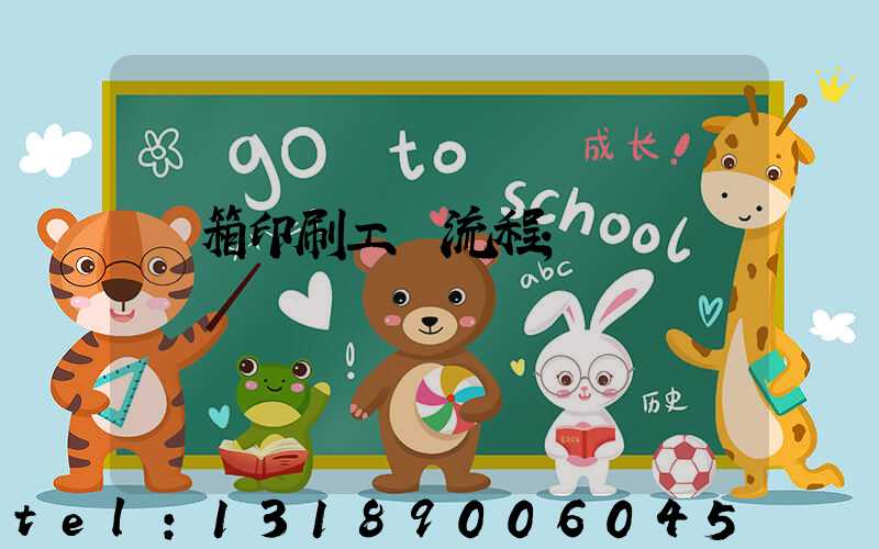 紙箱印刷工藝流程